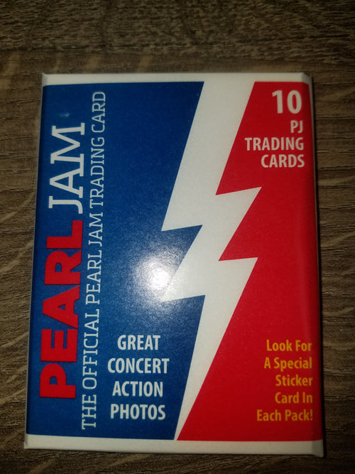 Notes:  You are purchasing an UNOPENED PACK of Pearl Jam Trading Cards which were released for the August 18th and 20th 2018 shows at Wrigley Field.  Purchased from the Pearl Jam Merch Tent outside of Wrigley Field on August 16, 2018.  Ready to ship!
