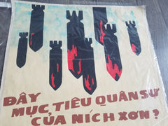 Vietnam Poster Is There The Military Targets Of Nixon Ho Chi Minh