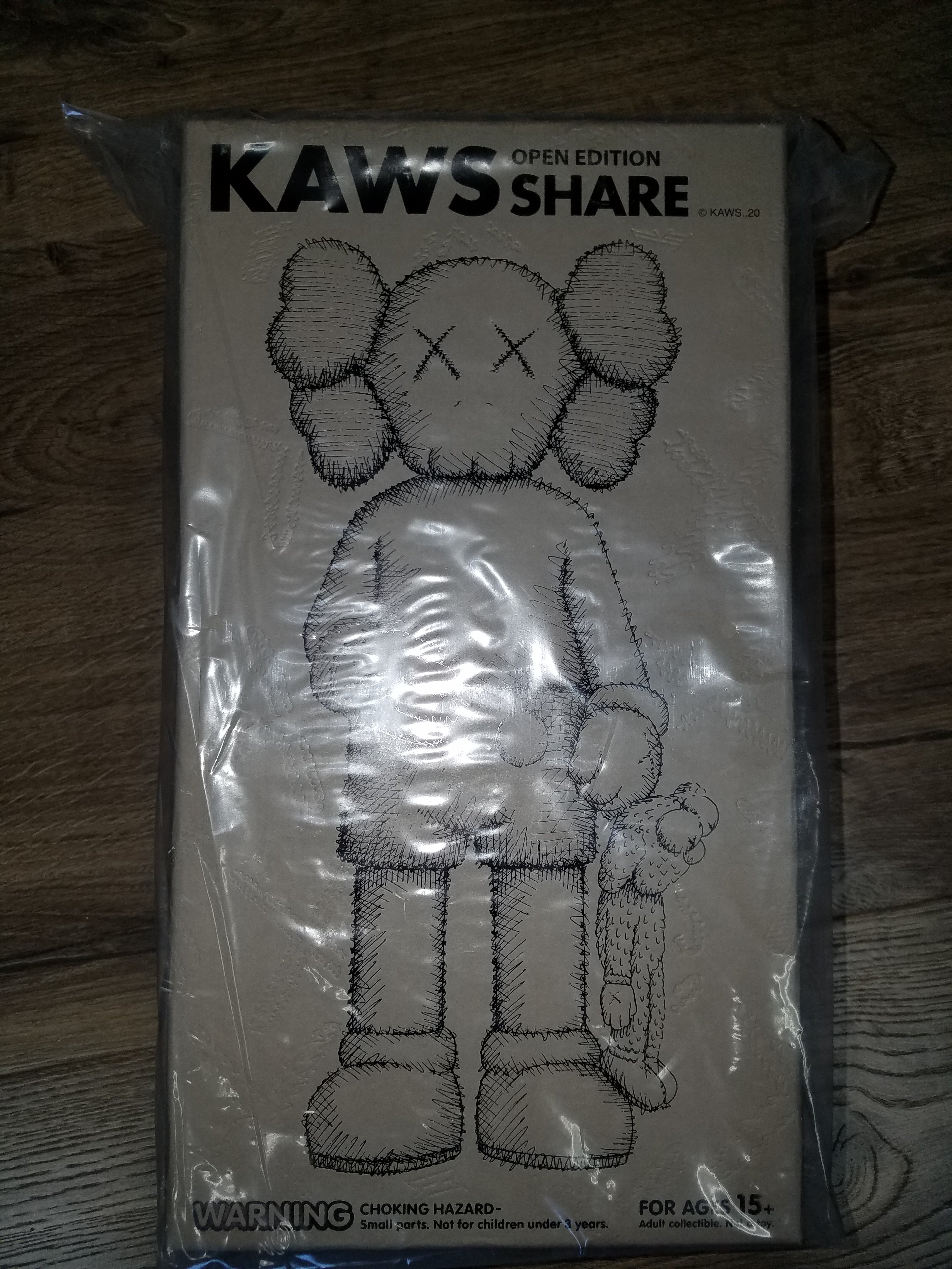KAWSONE Share Brown Version Open Edition Rare Sold Out In Hand Ready to Ship!