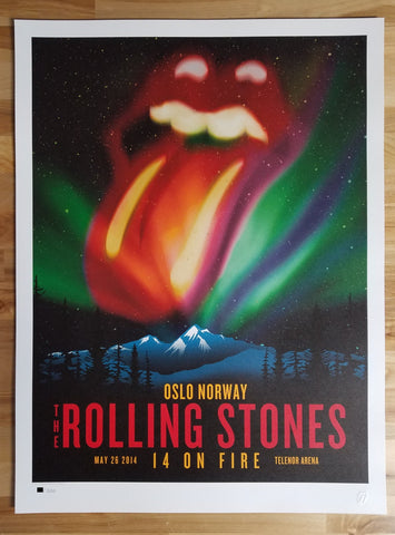 ROLLING STONES - 2014 OFFICIAL POSTER LANDGRAAF, NETHERLANDS #2