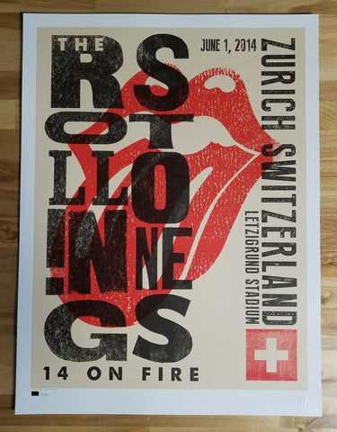 ROLLING STONES - 2014 OFFICIAL POSTER MACAU COTAIARENA