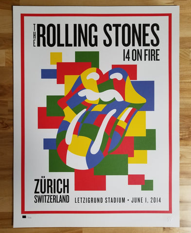 ROLLING STONES - 2014 OFFICIAL POSTER MACAU COTAIARENA