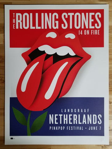 ROLLING STONES - 2014 OFFICIAL POSTER SHANGHAI MERCEDES-BENZ ARENA