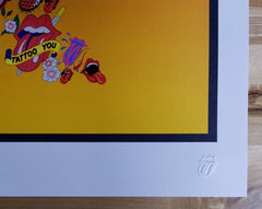 Title:  Rolling Stones - 2014 OFFICIAL POSTER PARIS FRANCE  Poster artist:   Edition:  xx/500  Type:  Limited edition lithograph   Size:  17" x 23"  Location: Paris, France   Venue: Stade De France   Notes:  1st edition, official poster hand numbered and embossed.  Official poster, Europe 14 On Fire Tour original from the show!