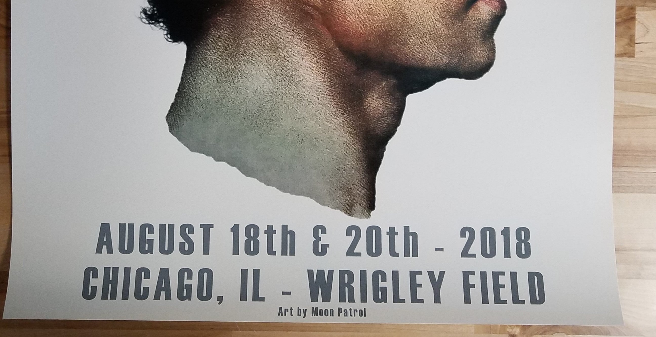 Title: Pearl Jam Matt Cunningham Bros Wrigley 2018 Official Merch Tent Poster artist: Matthew Cunningham Edition: Type: Screen Print Size: 18" x 24" Location: Chicago, IL Venue: Wrigley Field Notes: Very good condition  Created for the two Wrigley Field shows taking place on August 18th & August 20th, 2018.  Unsigned and Unnumbered - released on August 16, 2018 at the Wrigley Field Merch Tent across the street from the field.