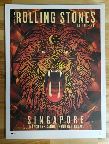 ROLLING STONES - 2014 OFFICIAL POSTER VIENNA, AUSTRIA