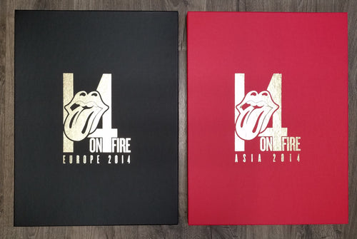 The Rolling Stones 14 On Fire Tour Lithograph Series Asia & European Poster Set