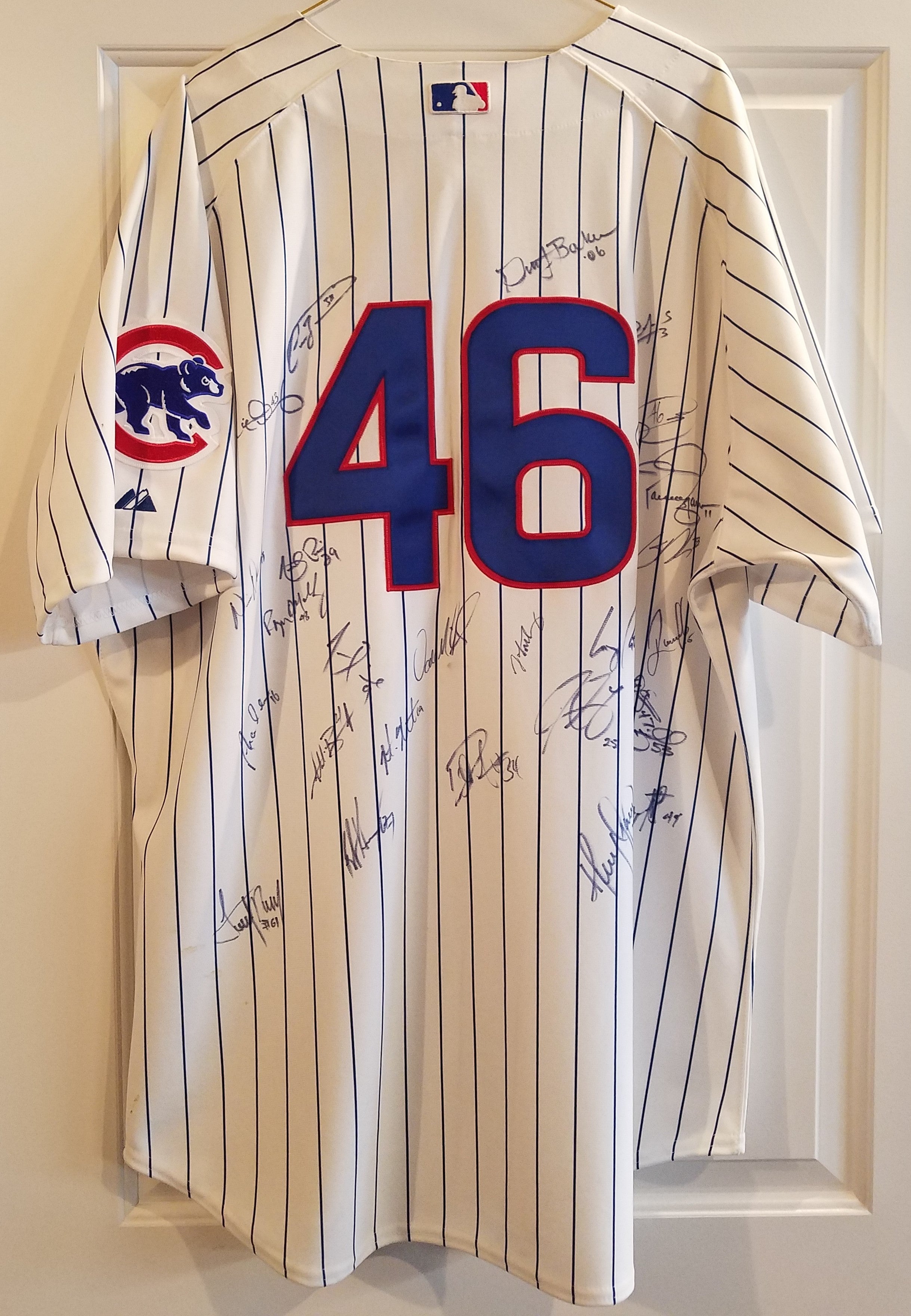 Signed Chicago Cubs Jersey #46 - 2006 Ryan Dempster Dusty Baker –