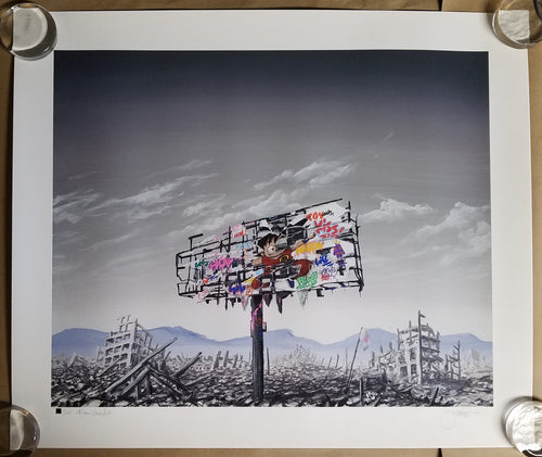 Jeff Gillette & Roamcouch - Ruined Sign Dragon World Poster - 2021