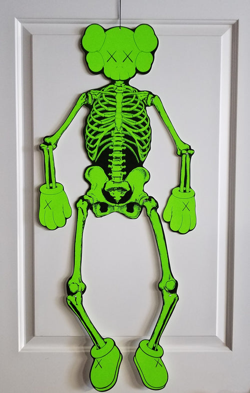 KAWS - Skeleton Wall Hanging - Green