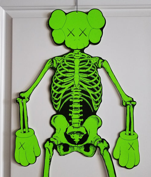 KAWS - Skeleton Wall Hanging - Green