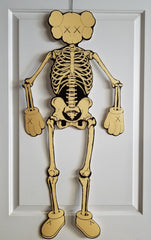 KAWS Skeleton Cardboard Wall Hanging Bone