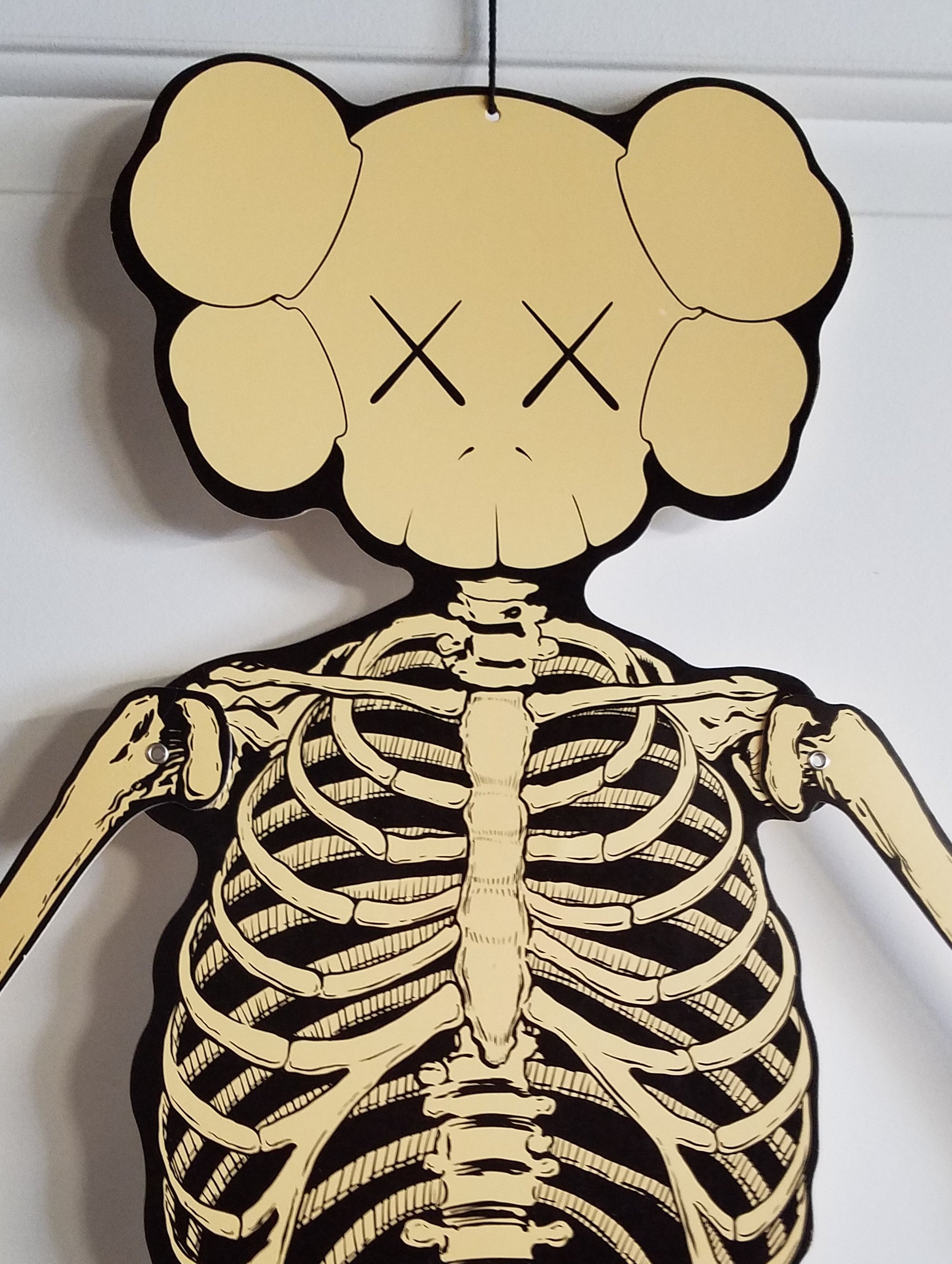KAWS - Skeleton Cardboard Wall Hanging - Bone