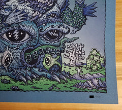 Title: Left Handed Ocean Man, 2019  Artist: David Welker  Edition:  xx/150  Type: Screen print.  Size: 9" x 12"  Notes:  Signed and numbered in a limited edition of 150 total prints.  In hand and ready to ship!