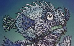 Title: Left Handed Ocean Man, 2019  Artist: David Welker  Edition:  xx/150  Type: Screen print.  Size: 9" x 12"  Notes:  Signed and numbered in a limited edition of 150 total prints.  In hand and ready to ship!