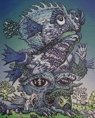 Title: Left Handed Ocean Man, 2019  Artist: David Welker  Edition:  xx/150  Type: Screen print.  Size: 9" x 12"  Notes:  Signed and numbered in a limited edition of 150 total prints.  In hand and ready to ship!