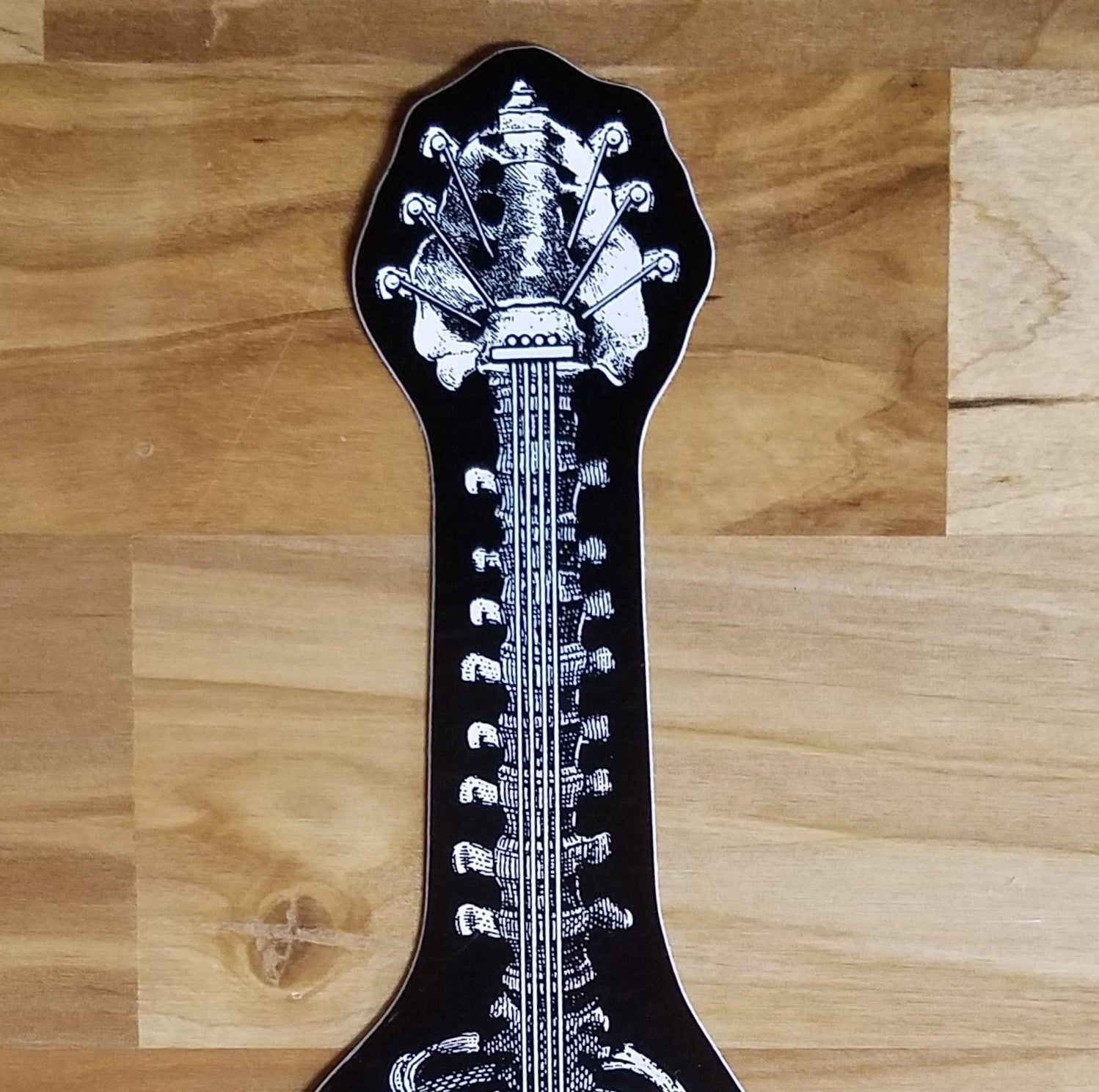 Emek - 2.5x6" Bone Guitar Sticker - Set of 10