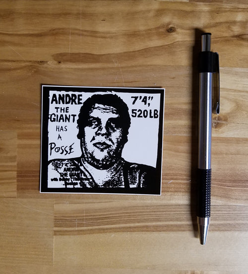 Shepard Fairey - Andre The Giant Has A Posse Sticker 3x3" - Set of 10