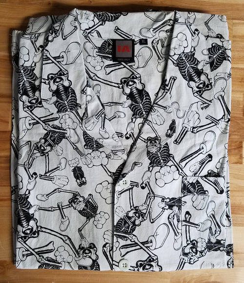 KAWS - Skelton Print Pajama Set XL - Infinite Archives x