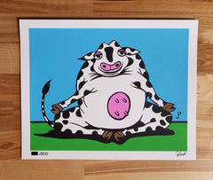 Jim Pollock "Cows on Vacation" Waterwheel Charity Set 2021