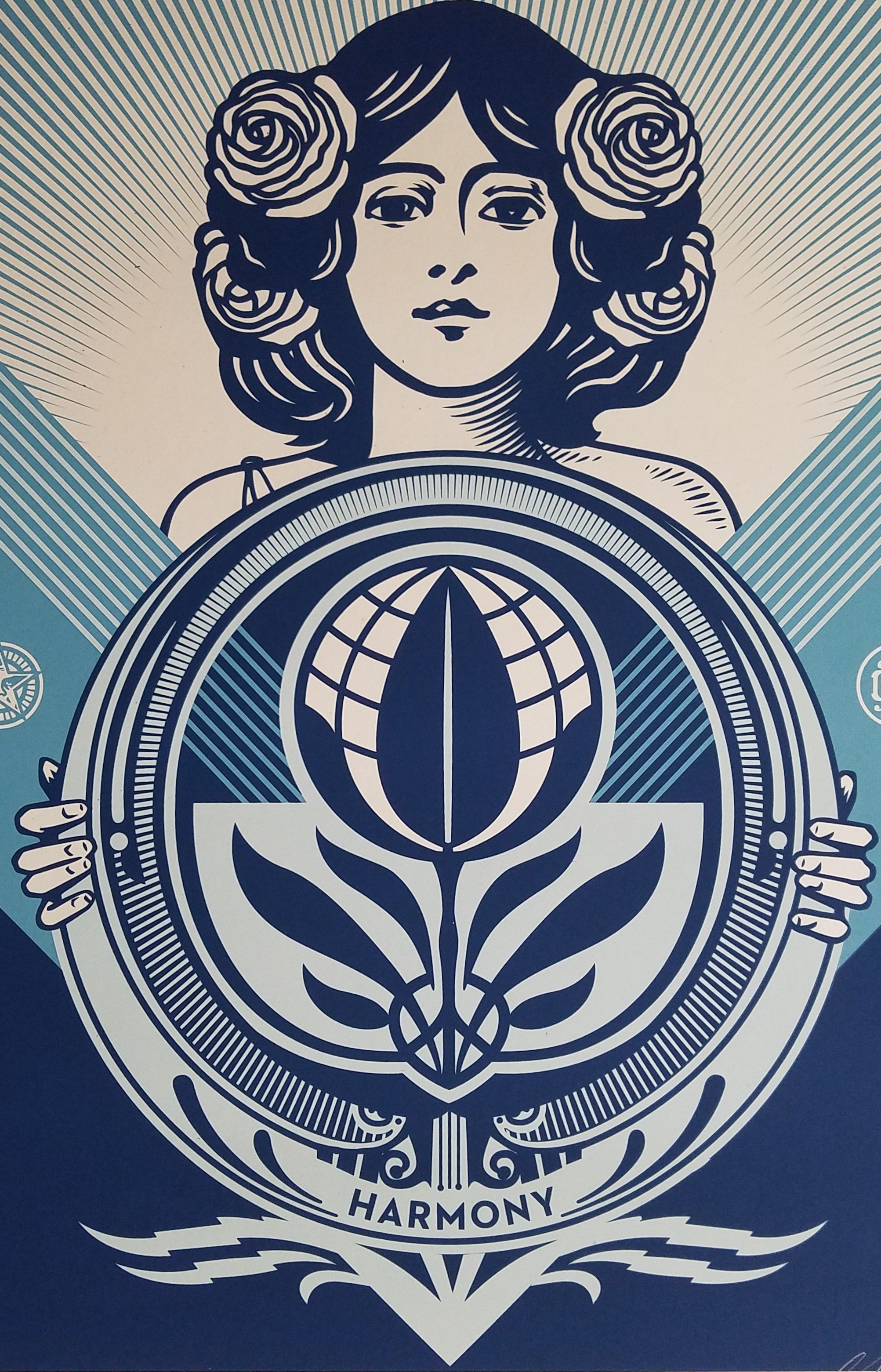 Title: Protect Biodiversity - Cultivate Harmony - 2021  Artist: Shepard Fairey  Edition: Limited Edition Screenprint Poster xx/500, signed and numbered by the artist  Type: OBEY Giant Screen Print poster  Size: 18" x 24"