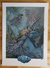 Title: Phish Song Series 03: Theme From The Bottom LE Poster artist: David Welker Edition: xx/1600 Type: Screen Print Size: 16" X 22" Notes: Released 3/16/21. Numbered.  Shipped via USPS Priority Mail.  Check out our other listings for more hard-to-find and out-of-print posters.