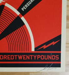 Title:  Propaganda Services Eye - 2014  Artist:  Shepard Fairey  Edition:  Limited Edition Screen print Poster of 450 worldwide, signed and numbered by the artist  Type:  OBEY Giant Screen Print poster  Size:  18" x 24"  Notes:  Print is stored flat in very good condition.