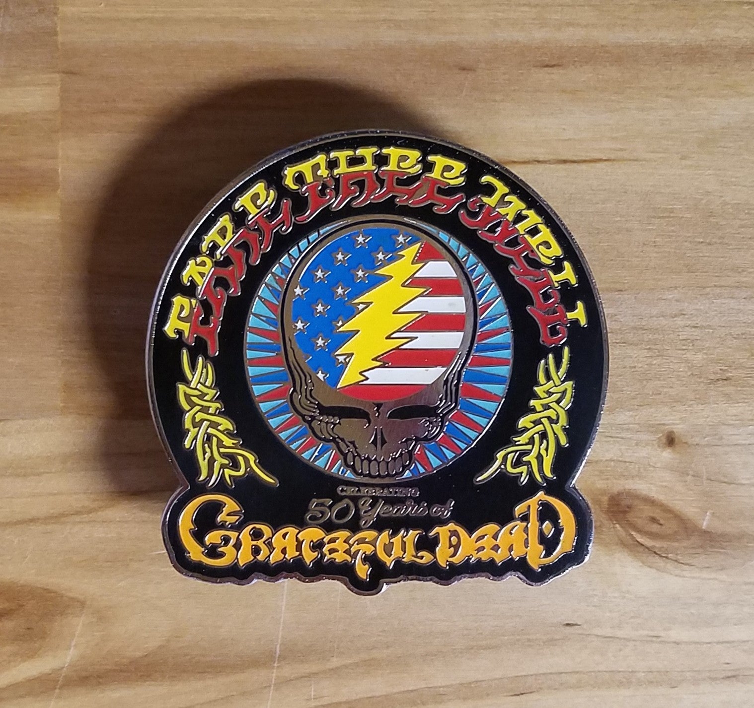 Grateful Dead 50th Anniversary Fare Thee Well Enamel Pin