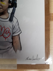 Roamcouch "Bomber Boy" Sculpture + Mini Print Hand Embellished Edition 2022