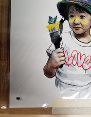 Roamcouch "Bomber Boy" Sculpture + Mini Print Hand Embellished Edition 2022