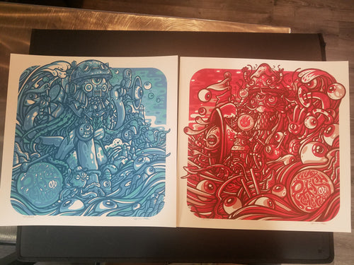 Drew Millward - Phish Poster Set (2) LP On LP Ruby Waves Silkscreen x/2000 - 2021