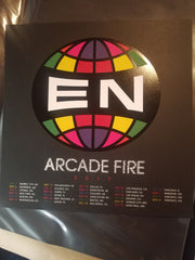  Arcade Fire "Everything Now" Promotional Poster.  INFINITE CONTENT NORTH AMERICAN TOUR 2017. These are from Chicago concert- tiny dings on corners but will frame up well.