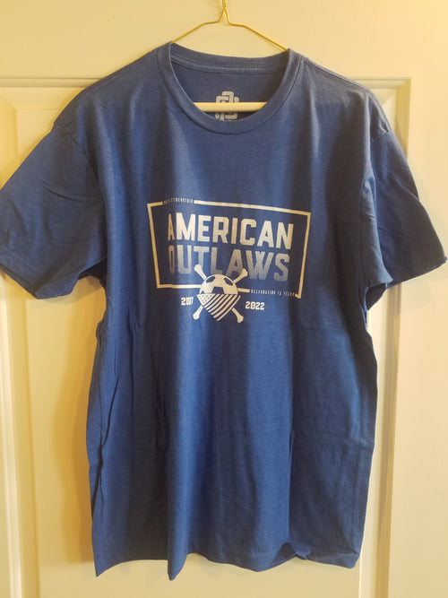 Title: American Outlaws Celebrating 15 Years   Type: T-Shirt   Size: L  Location: USA  Notes: Official American Outlaws Merchandise! (Pack of 5) 