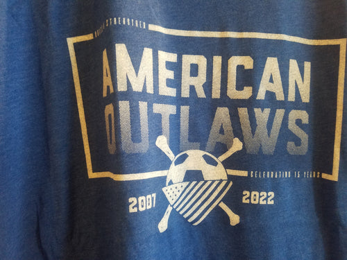 Title: American Outlaws Celebrating 15 Years   Type: T-Shirt   Size: L  Location: USA  Notes: Official American Outlaws Merchandise! (Pack of 5) 
