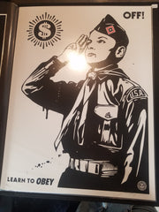 Shepard Fairey LEARN TO OBEY 2014 Poster, s/n