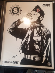 Shepard Fairey - LEARN TO OBEY - 2014 Poster, s/n