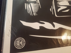 Shepard Fairey LEARN TO OBEY 2014 Poster, s/n