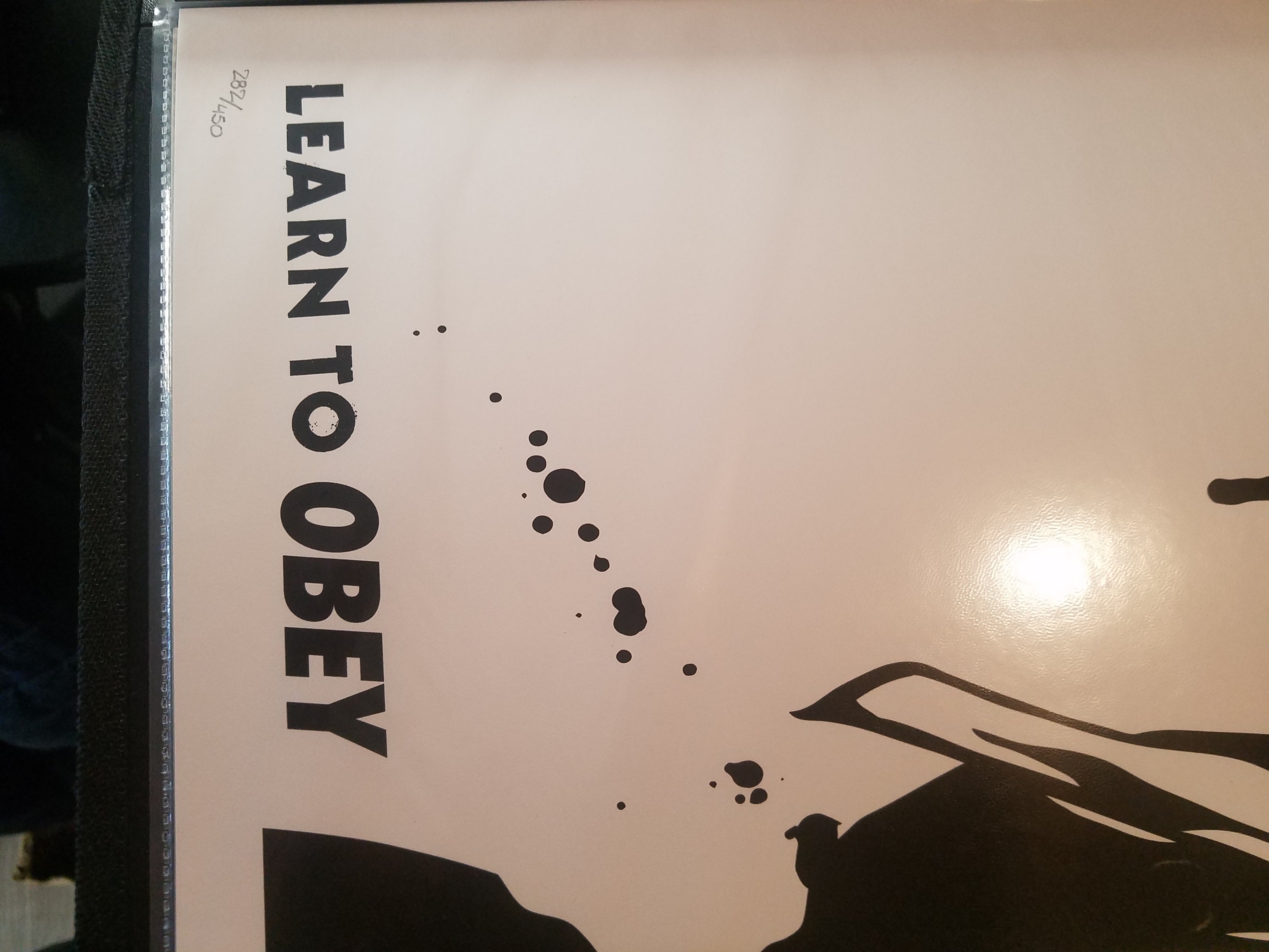 LEARN TO OBEY - Shepard Fairey - 2014 Poster, signed, numbered