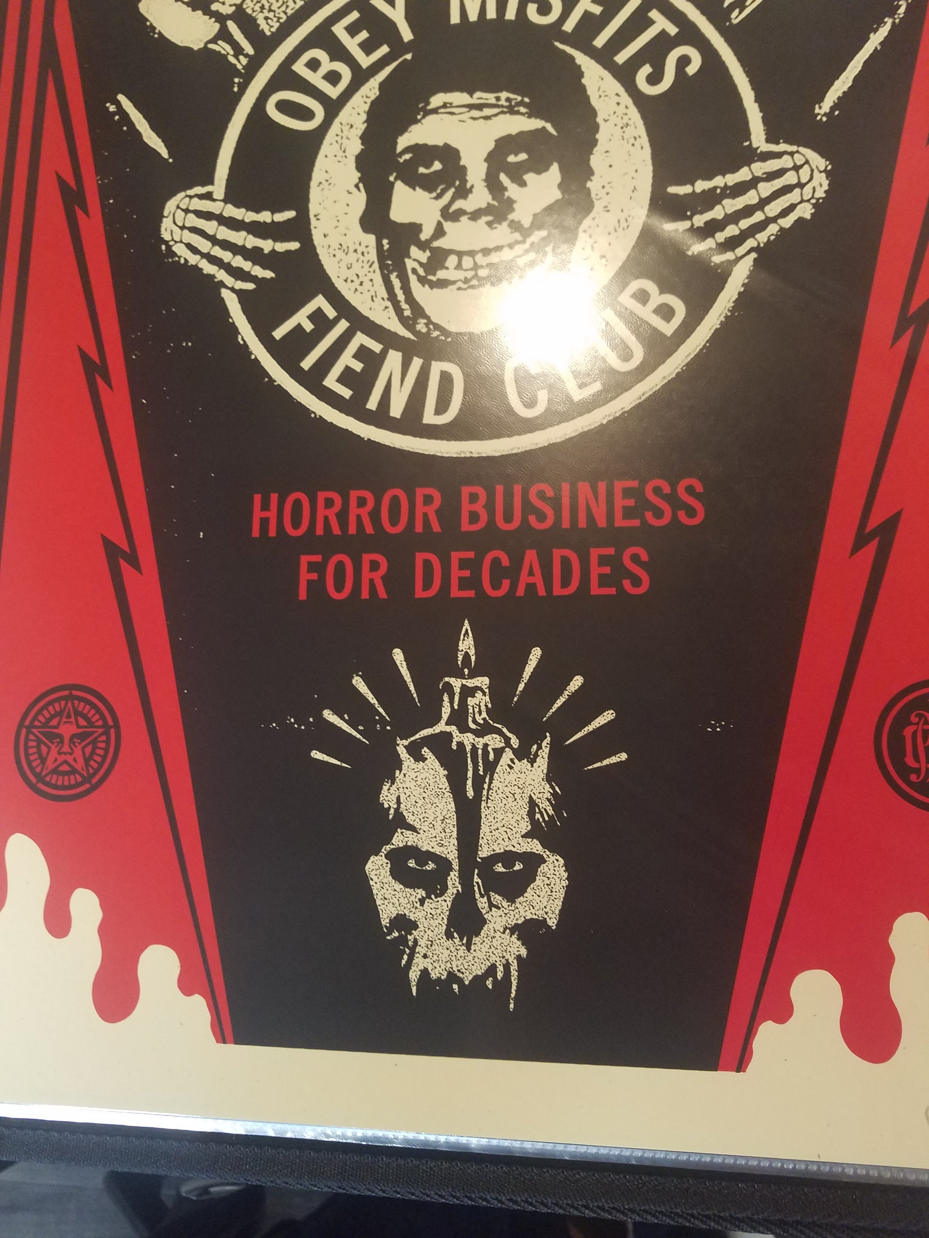Products Shepard Fairey Misfits Horror Business Tomb 2018 S/Ned of 450 Screenprint Poster