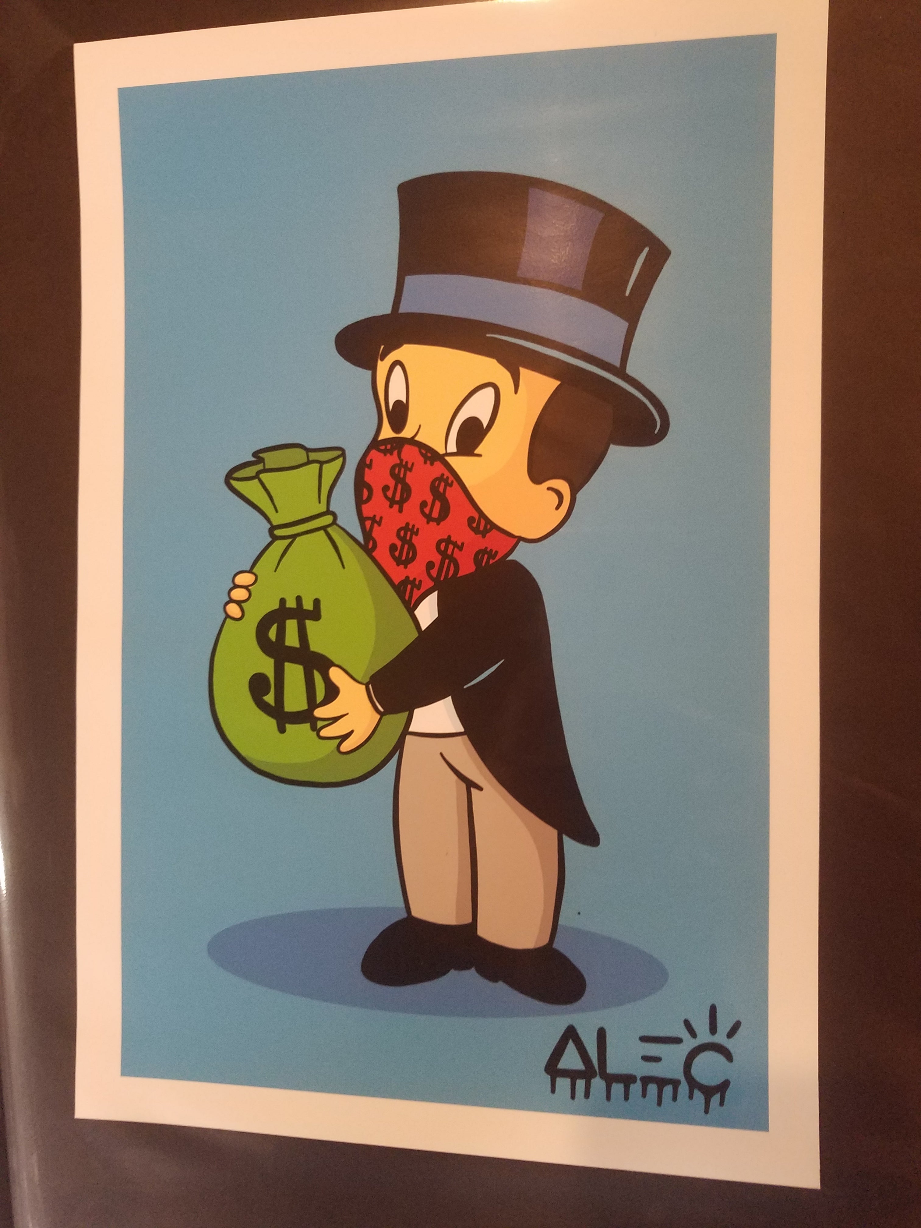 Title: Alec Monopoly Print  Poster artist: Alec Monopoly  Size: 8"x12"  Location: USA  Notes:  Check out our other listings for more hard-to-find and out-of-print posters.