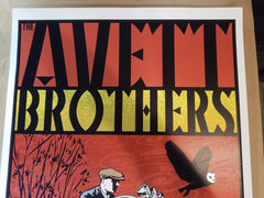 The Avett Brothers – Gilford, NH 2015 Limited Edition of 225, Signed and Numbered by the artist, Chuck Sperry Bank of New Hampshire Pavilion At Meadowbrook. 6-color Screen Print. Ready To Ship!