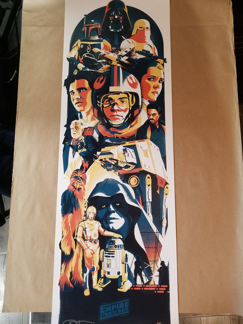 Star Wars Trilogy Set.  SIGNED and hand-numbered lithograph edition of 670.  