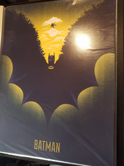 Title:  "Batman"  Artist: Gary Pullin  Edition: xx/225  Type: Screen print.  Size: 18" x 24"  Notes:  RARE AND HIGHLY COLLECTIBLE MOVIE MEMORABILIA, INDIVIDUALLY HAND-NUMBERED.