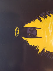 Title:  "Batman"  Artist: Gary Pullin  Edition: xx/225  Type: Screen print.  Size: 18" x 24"  Notes:  RARE AND HIGHLY COLLECTIBLE MOVIE MEMORABILIA, INDIVIDUALLY HAND-NUMBERED.