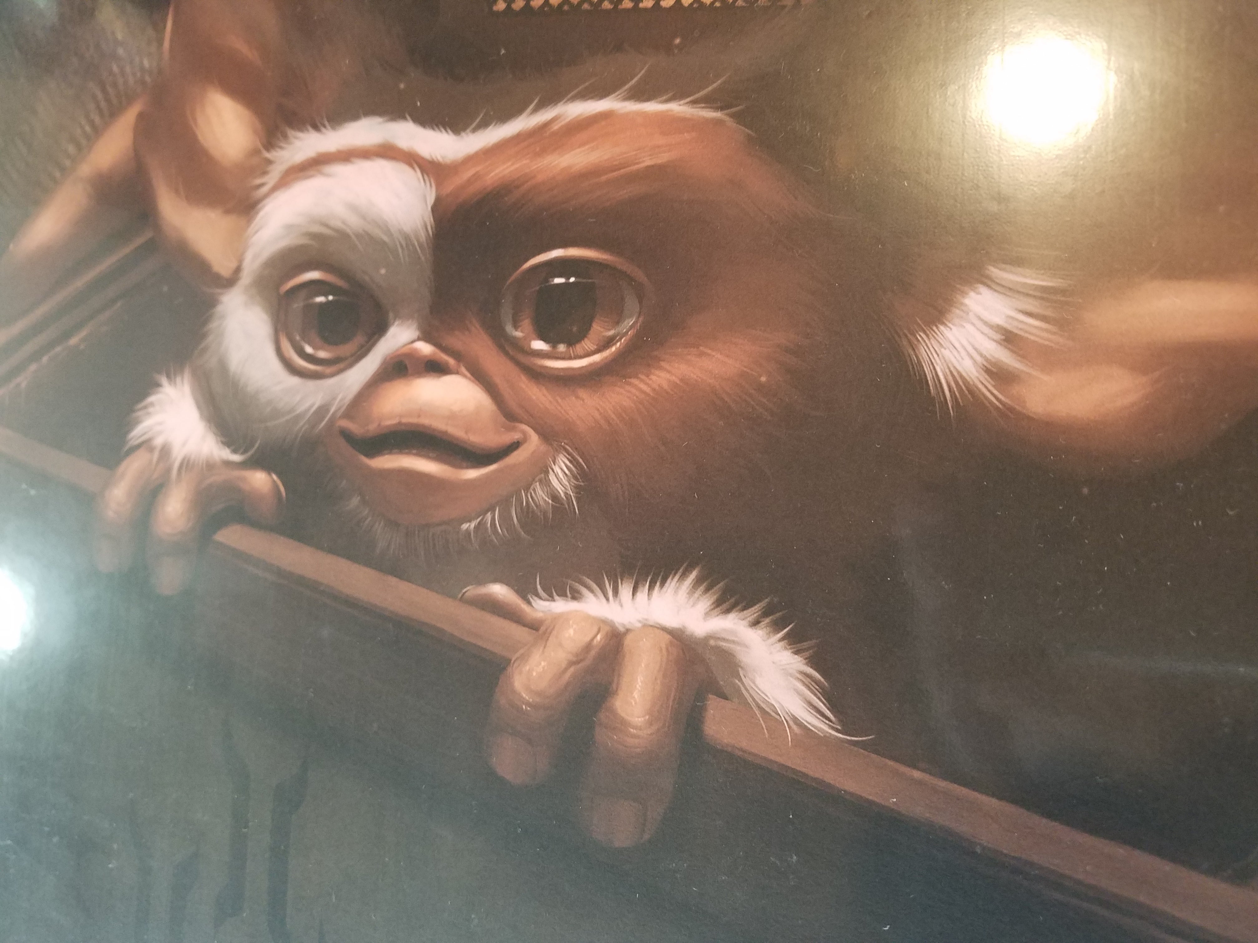 Title:  Gizmo  Artist:  Ann Bembi  Edition:  Hand-numbered edition of 100  Type:  Screen print poster  Size:  18" x 24"  Notes: Inspired by the movie "Gremlins." stored flat in very good condition.  Check out our other listings for more hard-to-find and out-of-print posters.