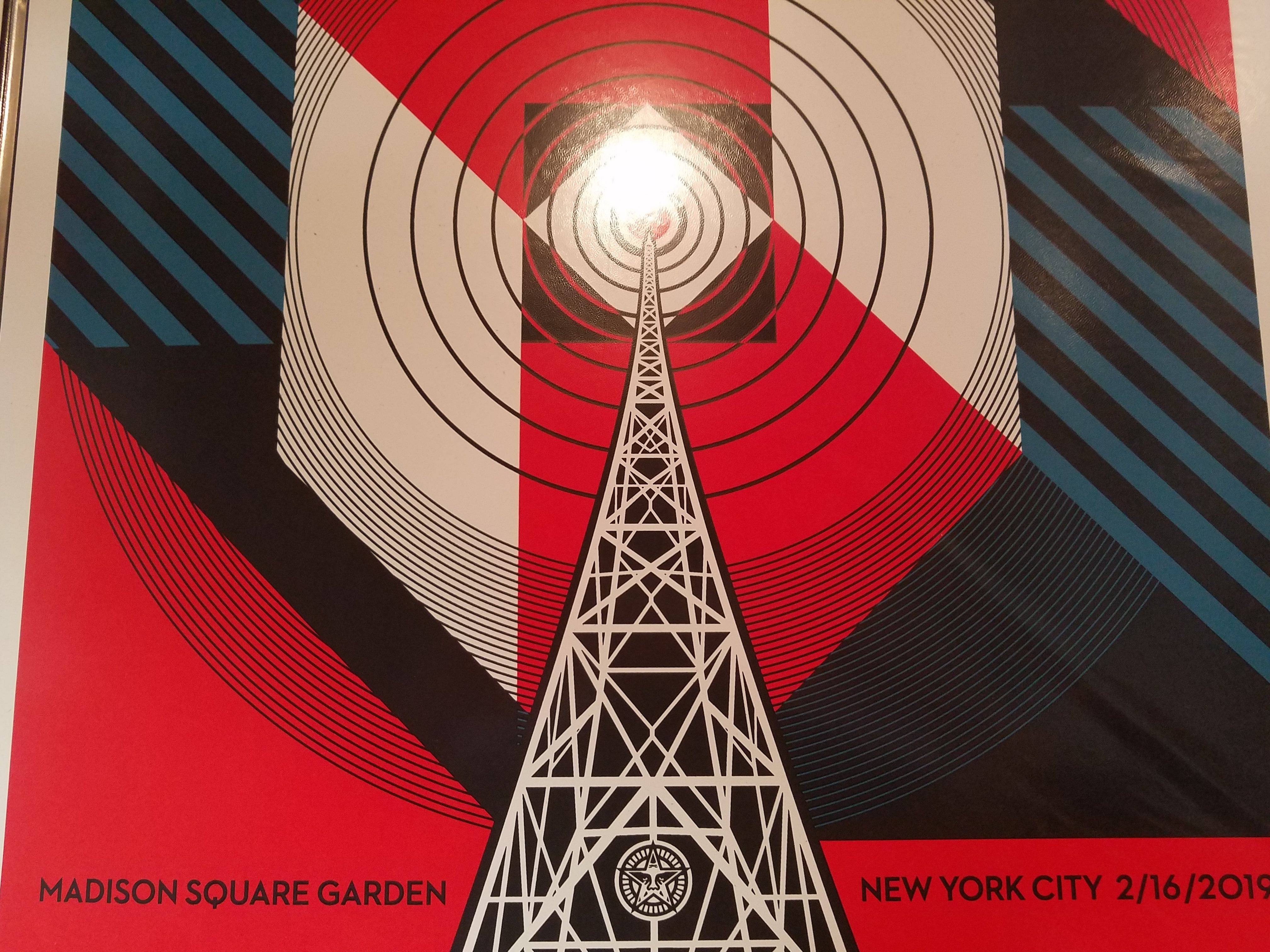 Title: Interpol - NYC Calling  Artist: Shepard Fairey  Edition:  xxx/550  Type: Screen print poster  Size: 18" X 24"  Venue: Madison Square Garden  Location: NY, NY  Notes:   2/16/19 Limited edition of 550 copies in total, signed and numbered by the artist  Print is stored flat in very good condition. Following purchase, prints are rolled in archival paper and shipped with bubble wrap in sturdy cardboard tubes.  Check out our other listings for more hard-to-find and out-of-print posters.