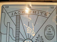 Title: Jack White Ace of Clubs  Poster artist: Matthew Jacobson  Edition: Created for Jack White's August 24th, 2018 show which took place at the Chelsea in Las Vegas, Nevada.  Type: Screen print poster  Size: 18" x 24"  Venue: The Chelsea  Location: Las Vegas, Nevada  Notes: Check out our other listings for more hard-to-find and out-of-print posters.