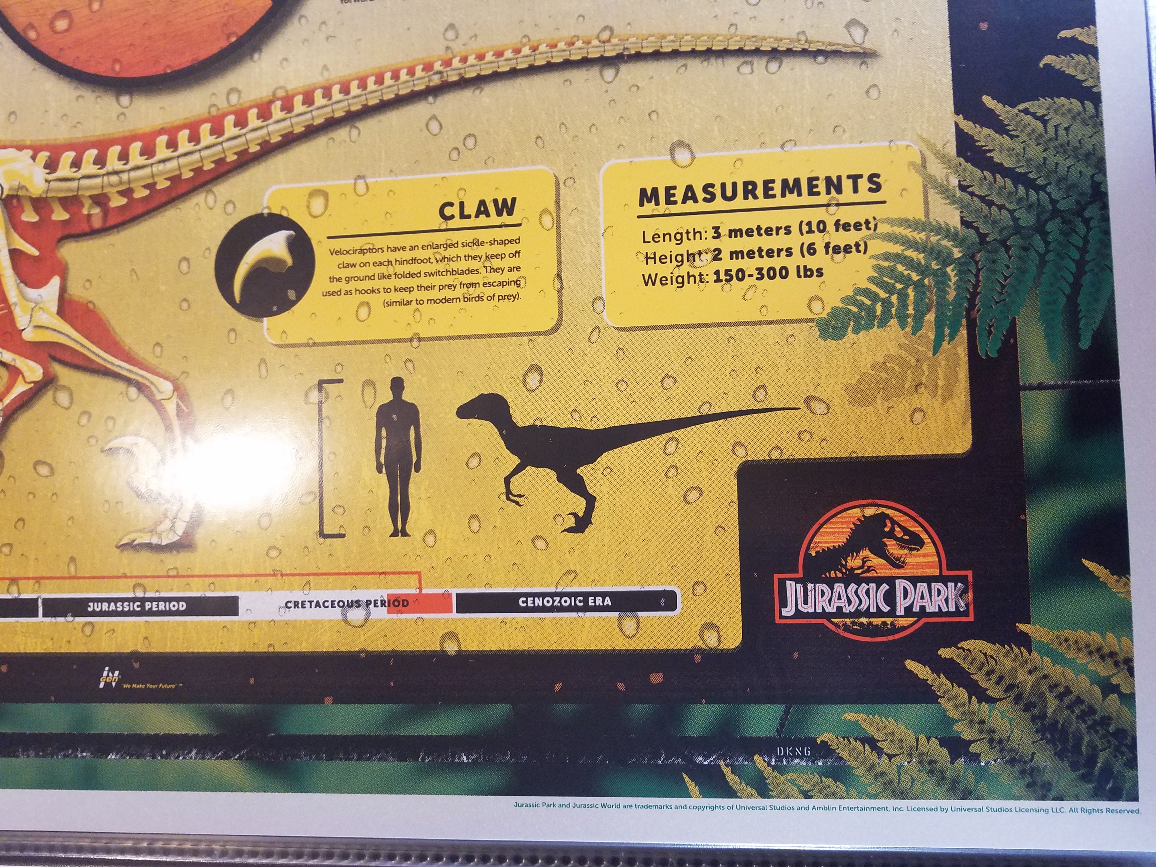 Jurassic Park Screenprint Poster Mondo xx/325 DKNG Signed/Numbered