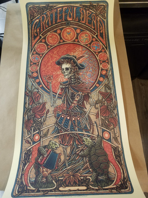 Title:  "GRATEFUL DEAD"  Artist:  LUKE MARTIN  Edition:  Hand-numbered timed edition  Type:  Screen print  Size: 36" x 18"  Notes:  Check out our other listings for more hard-to-find and out-of-print posters.  In hand and ready to ship!