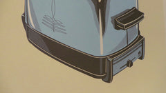 Title: "Toaster" Poster artist: Mark McDevitt Edition:  xx/100 Type: Screen Print Size: 11" x 14"  Notes: 3-color Screenprint. Stored flat in very good condition. Check out our other listings for more hard-to-find and out-of-print posters.